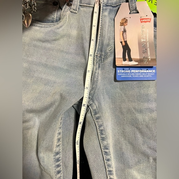 Boy’s Levi's® 512™ Slim Tapered  Medium washed Jeans-SZ 10 🩵25/26- NWT - Picture 6 of 13